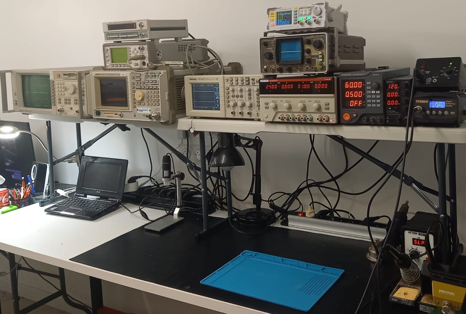 Equipamiento para electrónica de baja frecuencia y RF/Microondas.